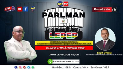 Reza Uteem sera l’invité de l’émission Parlman Lepep