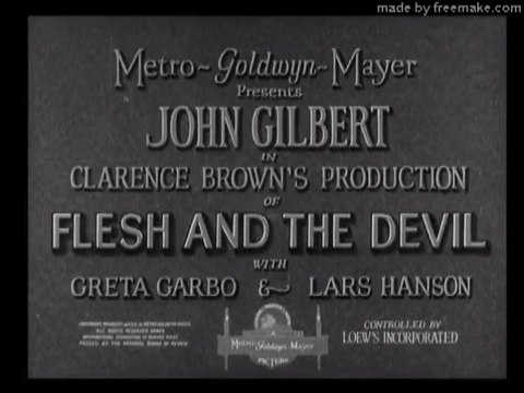Flesh and the Devil (1926) – A Silent Romantic Drama