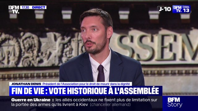 Aide à mourir: On a pris beaucoup de temps, du temps que certains n'avaient plus, mais j'ai confiance en l'Assemblée nationale , affirme Jonathan Denis (président de l'ADMD)