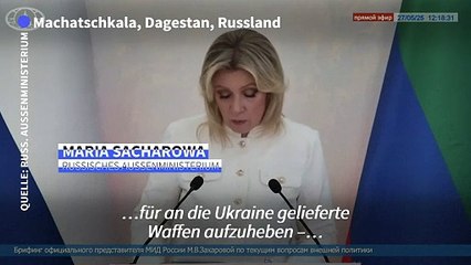Russlands Außenministerium: Merz-Äußerungen zu Waffen "Eigenwerbung"