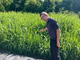 Le maire d'Ozerailles nettoie la station d'épuration