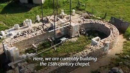 Gothic 'cathedral' being built with medieval techniques near Bordeaux