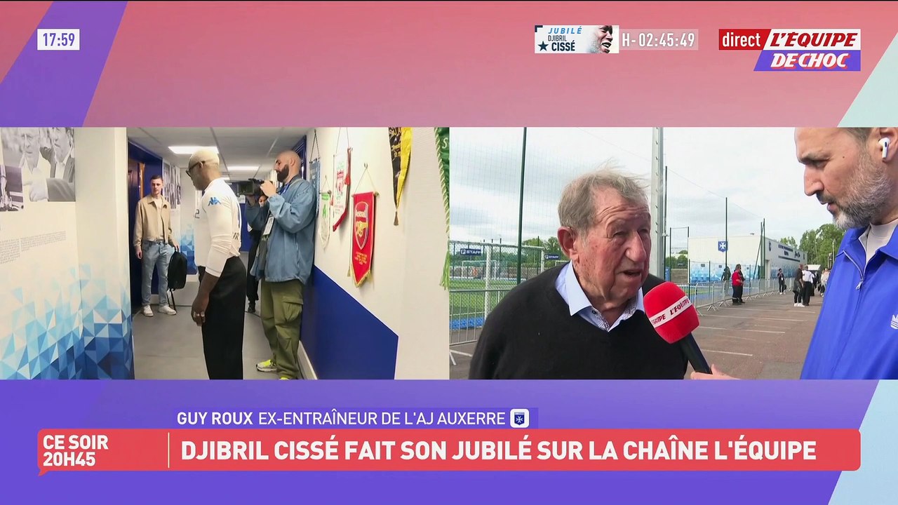 Guy Roux adjoint de Christophe Pélissier lors du Jubilé Djibril Cissé - Foot - Jubilé Djibril Cissé