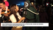 Los Eternautas sorprendieron en la previa del show de drones por los 25 años de Misiones Online