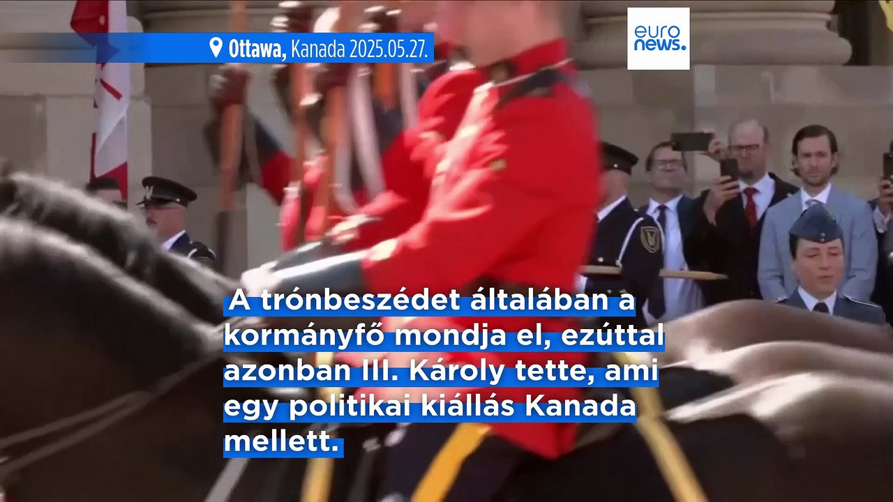 Történelmi beszédet tartott a kanadai parlamentben III. Károly brit uralkodó