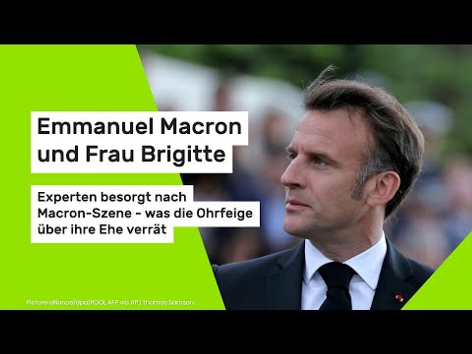 Macron und Frau Brigitte: Experten besorgt nach Macron-Szene - was die Ohrfeige über ihre Ehe verrät