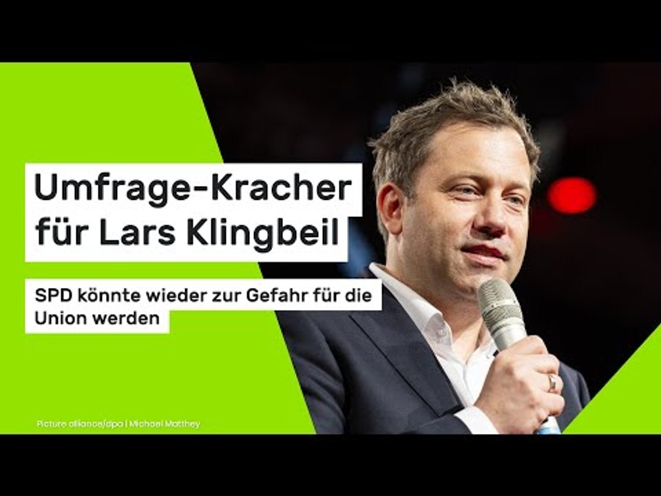 Umfrage-Kracher für Lars Klingbeil: SPD könnte wieder zur Gefahr für die Union werden
