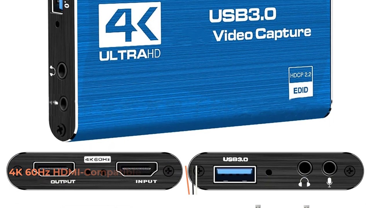 Best Video Capture Card - 4K 60Hz HDMI Video Capture Card