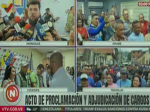 Gob. Luna y legisladores electos por el estado Monagas reciben adjudicación de cargos ante el CNE