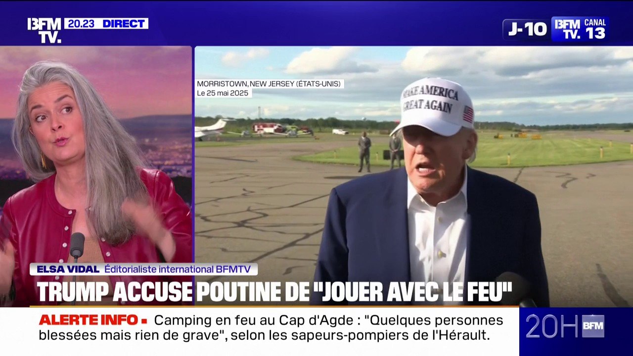 Guerre en Ukraine: Donald Trump accuse Vladimir Poutine de "jouer avec le feu"