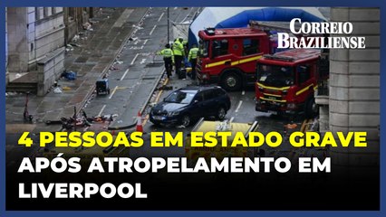 Quatro pessoas em estado grave após atropelamento durante comemorações do Liverpool