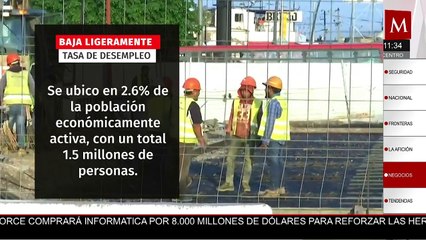 Desempleo en México se mantiene en 2.5% durante el primer trimestre del año