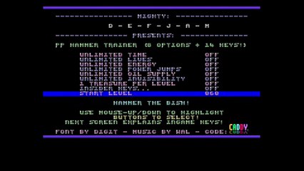 Amiga Cracktro P.P. Hammer Trainer by Defjam (1991)
