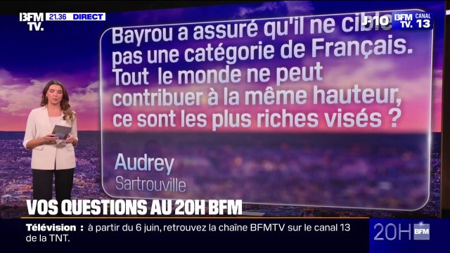 Effort des Français: ce sont les plus riches qui seront les plus visés? Vos questions au 20H BFM