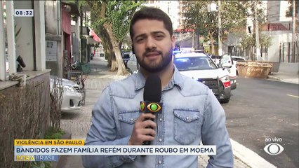 Criminosos fazem família refém durante assalto em Moema, SP