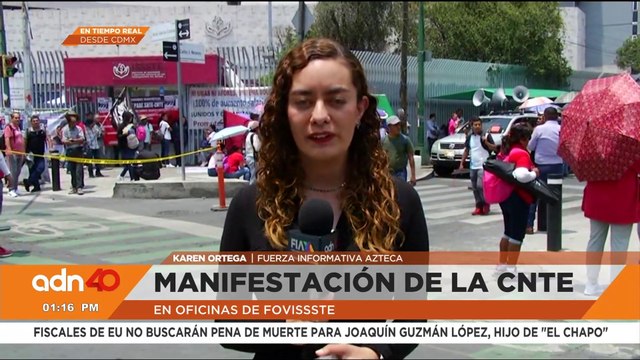 Continúa protestas de la CNTE con bloqueos en varios puntos de la CDMX