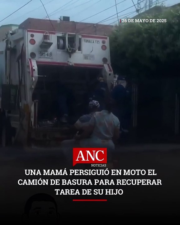 Un emotivo acto de amor materno se volvió viral en redes sociales luego de que una mujer persiguiera a pie, y luego en moto, un camión recolector de basura para recuperar la maqueta escolar de su hijo, arrojada por