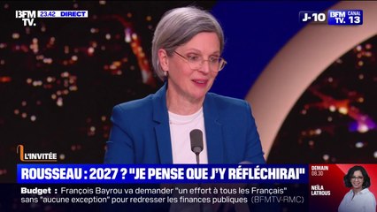 Présidentielle de 2027: "J'y réfléchirai", affirme Sandrine Rousseau