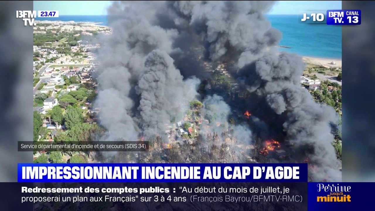 181 mobil-homes détruits, 4 blessés, 600 vacanciers évacués.... Ce que l'on sait de l'incendie dans un camping au Cap d'Agde
