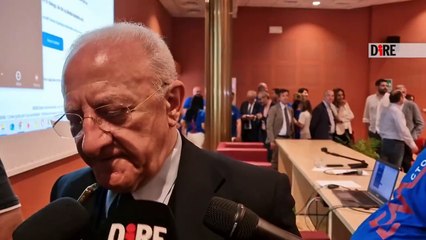 Napoli - COMUNALI. GENOVA, DE LUCA ABBOZZA SORRISO MA NON RISPONDE SU VITTORIA CSX  (27.05.25)