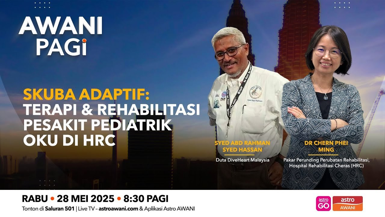 AWANI Pagi:  Skuba Adaptif | Terapi & Rehabilitasi Pesakit Pediatrik OKU HRC