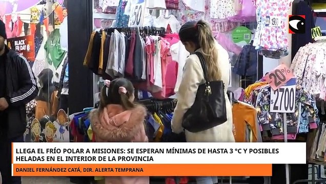 Llega el frío polar a Misiones: se esperan mínimas de hasta 3 °C y posibles heladas en el interior de la provincia