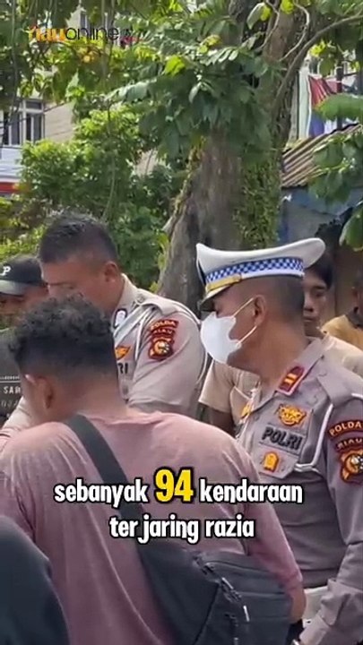 94 Kendaraan Terjaring Razia Ditlantas Polda Riau, Banyak Anak di Bawah Umur