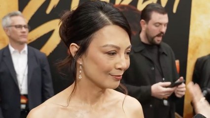 Ming-Na Wen Says 'Karate Kid: Legends' Co-Stars Jackie Chan & Ralph Macchio Are "Gems" | THR Video