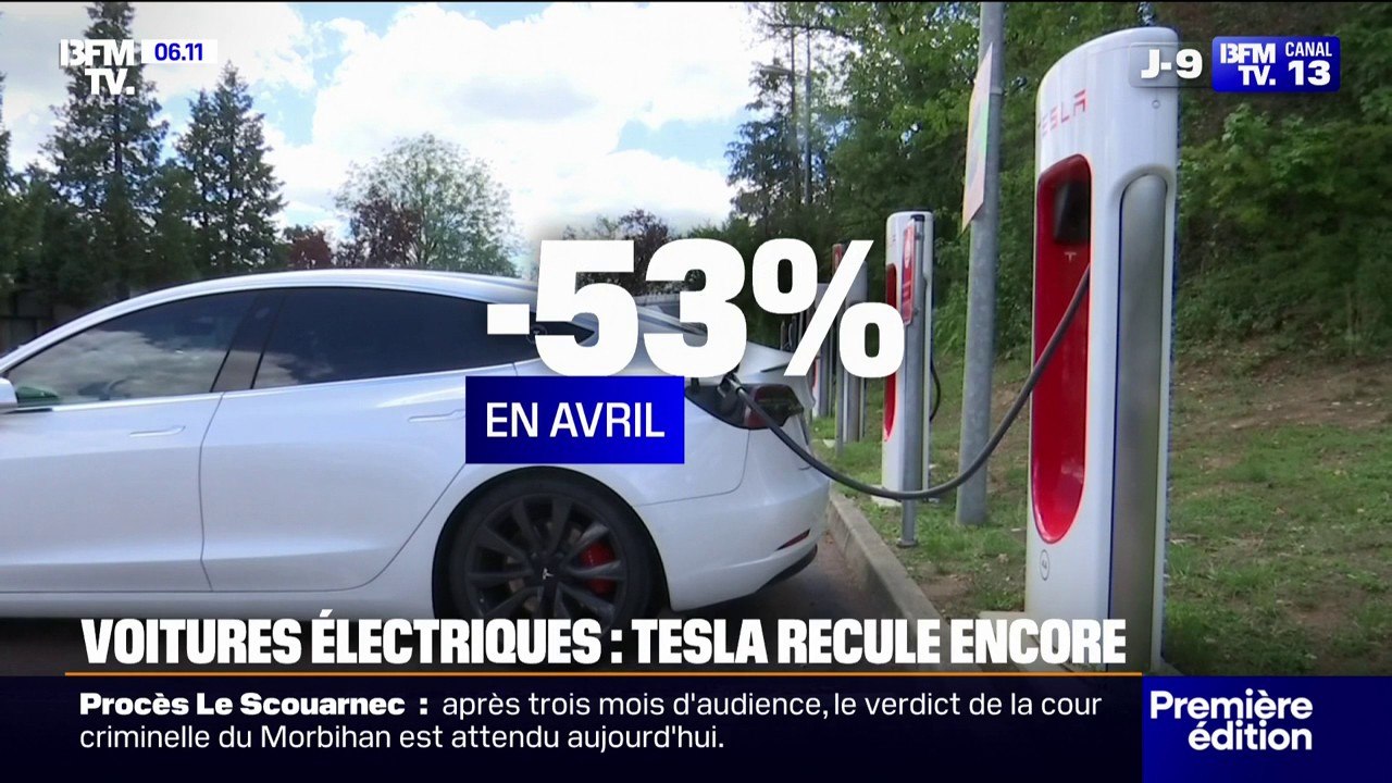Voitures électriques: les ventes progressent dans l'UE sauf pour Tesla dont les immatriculations ont chuté de -53% en avril