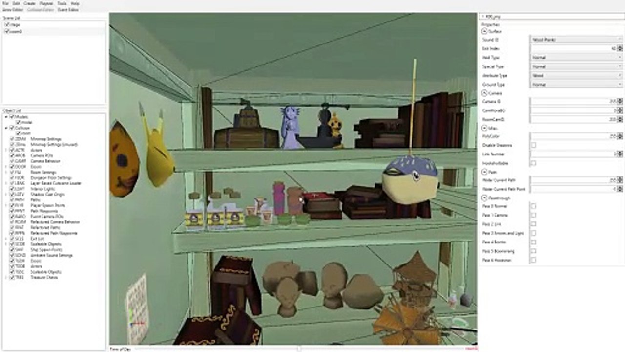 Wind Waker. Short video about these papers on wall & 2 TestPo in KTest4 that dont load