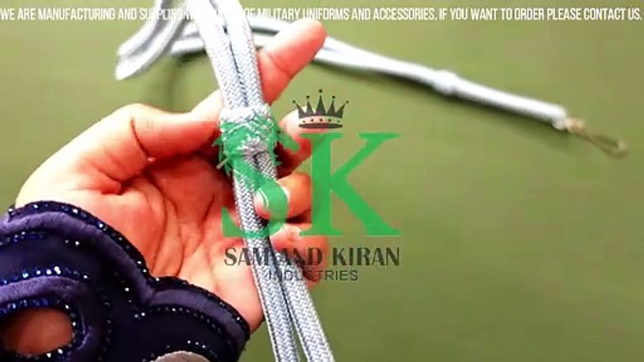 Lanyard Whistle Cords with Metal Hook Uniform Rank, Officers Whistle Lanyard Cord