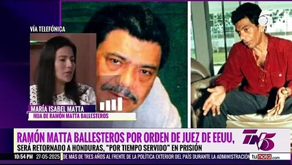 Hija de Juan Ramón Matta Ballestero reacciona a noticia de liberación de su padre