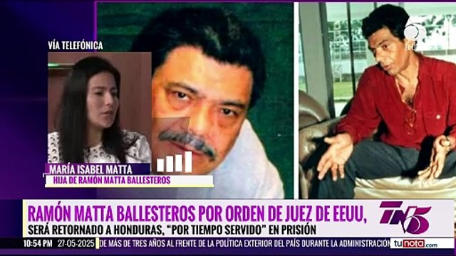Hija de Juan Ramón Matta Ballestero reacciona a noticia de liberación de su padre