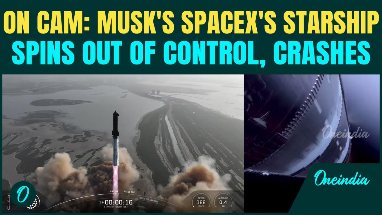 Musk's SpaceX’s Ninth Starship Test Crumbles Mid-Mission; Falls and Crashes Into Indian Ocean| Watch