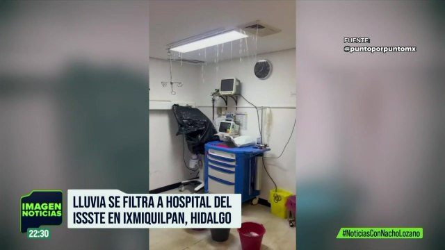 Desalojan a pacientes del ISSSTE; se inundó la sala de urgencias tras filtrarse la lluvia
