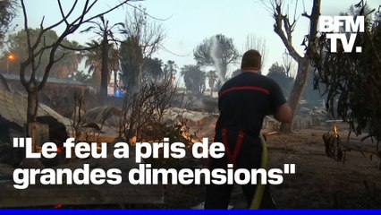 Au Cap d'Agde, un incendie ravage un camping, deux personnes sont légèrement blessées et 600 vacanciers sont évacués