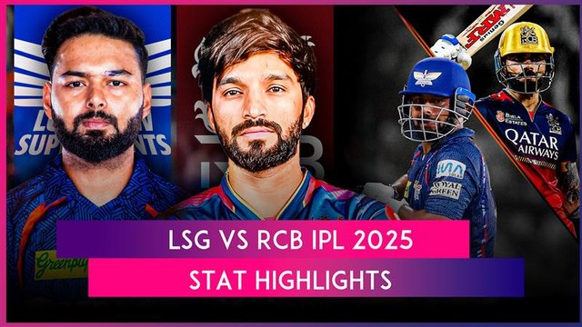 LSG vs RCB IPL 2025 Stat Highlights: Royal Challengers Bengaluru Enter Qualifier 1