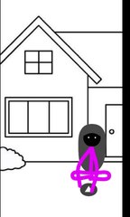 Stickman and stickgirl fight animation 01