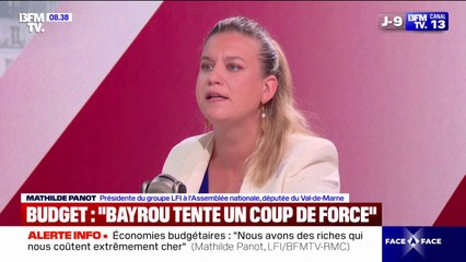 Budget: “Nous avons des riches qui nous coûtent extrêmement cher”, estime Mathilde Panot (LFI)