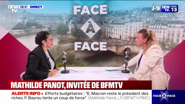 Mathilde Panot (LFI) assure qu'une motion de censure contre François Bayrou va être déposée aujourd'hui