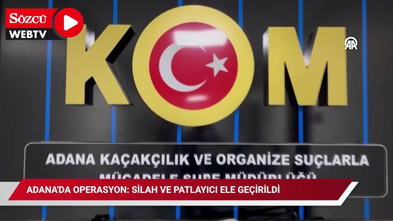 Adana'da operasyon: Silah ve patlayıcı ele geçirildi
