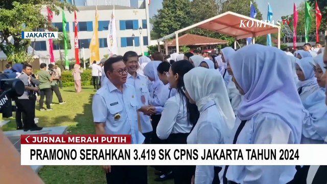 Gubernur Pramono Anung Serahkan SK CPNS 2024 kepada 3.419 Pegawai Pemprov DKI Jakarta