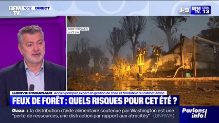 Incendie d'un camping au Cap d'Agde: "S'il y a du vent, le feu peut reprendre", assure Ludovic Pinganaud (ancien pompier)