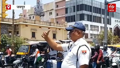 ट्रैफिक जवानों को धूप से बचाव के लिए बताए जा रहे टिप्स, हर पॉइंट पर फर्स्ट एड और ओआरएस