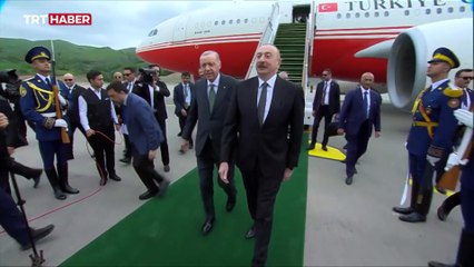 Cumhurbaşkanı Erdoğan ve Aliyev, Laçın Uluslararası Havalimanı'nın açılışını yaptı