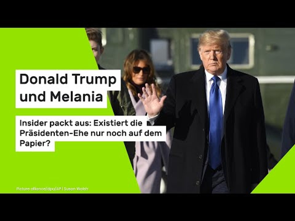 Donald Trump und Melania: Insider packt aus: Existiert die Präsidenten-Ehe nur noch auf dem Papier?
