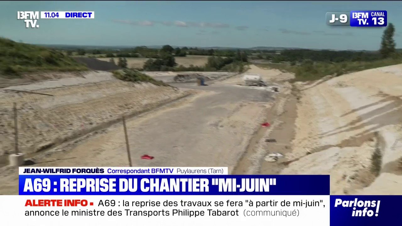 A69: la reprise du chantier de l'autoroute reprendra "à partir de la mi-juin", d'après le ministre des Transports