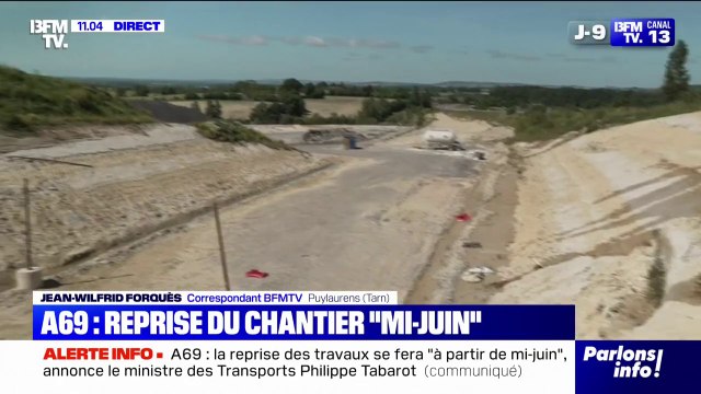 A69: la reprise du chantier de l'autoroute reprendra à partir de la mi-juin , d'après le ministre des Transports