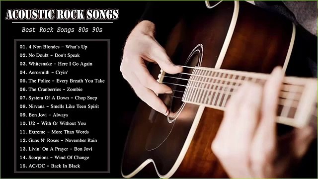 Acoustic Rock Mga Kanta _ Pinakamahusay na Mga Kanta sa Rock Ng Mga 80s-90s