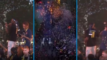 Fenerbahçe Basketbol takımı MVP'si Nigel Hayes Davis taraftara türkçe seslendi: Ben sporcunun zeki, çevik ve ahlaklısını severim